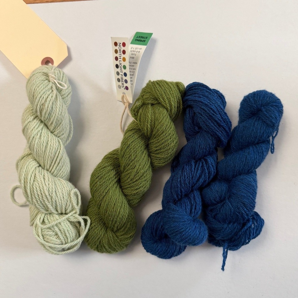 New North Light Fibers Spring Street 4 Mini Skeins Soft Merino Wool‎ Colorwork